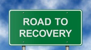 Road to Recovery Sign