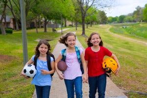 bigstock-Children-kid-girls-walking-to--46442662