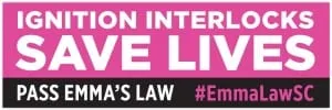 Bumper Sticker promoting Emma's Law, requiring ignition interlocks